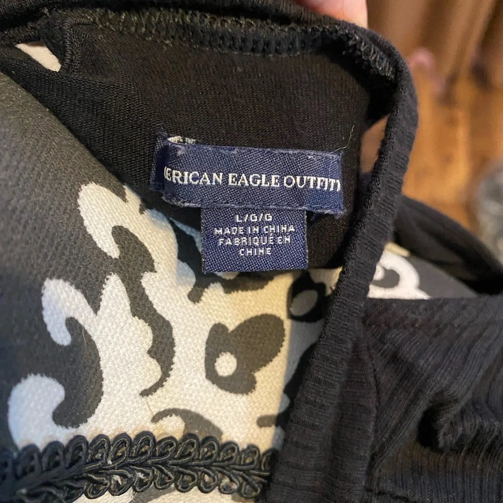 American Eagle Black Cut Out Dress Size Large - Picture 5 of 5